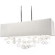 Piatt 6 Light 11 inch Chrome Chandelier Ceiling Light, Linear (Single)