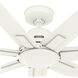 Downtown 60 inch Matte White Outdoor Ceiling Fan