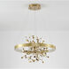 GL Series LED 24 inch Gold Chandelier Ceiling Light