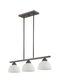 Somerset 3 Light 28 inch English Bronze Linear Chandelier Ceiling Light