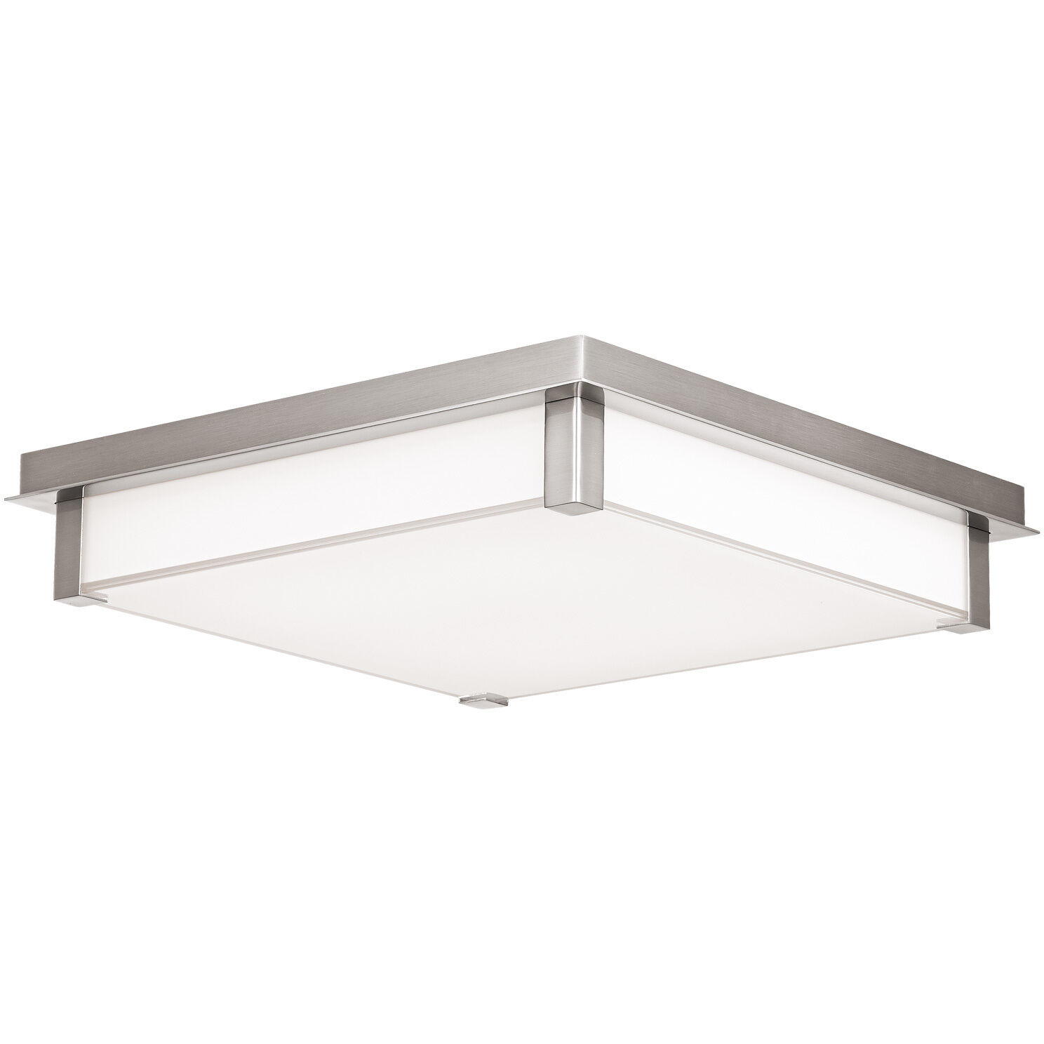 Polar LED 14 inch Brushed Nickel Flush Mount Ceiling Light