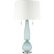 Mariani 34 inch 60 watt Light Blue with Clear Table Lamp Portable Light, Set of 2