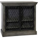 Belvedere Gray and Black and Gunmetal Cabinet