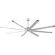 Stellar Custom Silver with Black Tip 39.18 inch each Fan Blade in 84, Silver with Black Accents
