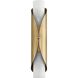 Crescendo 2 Light 5.25 inch Natural Brass Wall Sconce Wall Light
