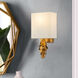 Nicholls 1 Light 7 inch Gold Leaf ADA Sconce Wall Light
