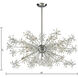 Snowburst 20 Light 48 inch Polished Chrome Chandelier Ceiling Light