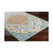 Antigua 120 X 96 inch Bright Blue/Mint/Cream/Saffron/Bright Orange Rugs, Rectangle