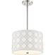 Patchwork 3 Light 16 inch Polished Nickel Pendant Ceiling Light