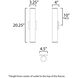 Caldera LED 20.25 inch Black Outdoor Wall Mount