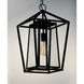 Artisan 1 Light 12 inch Black Outdoor Hanging Lantern