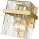Bennington Wall Sconce Wall Light in Modern Gold