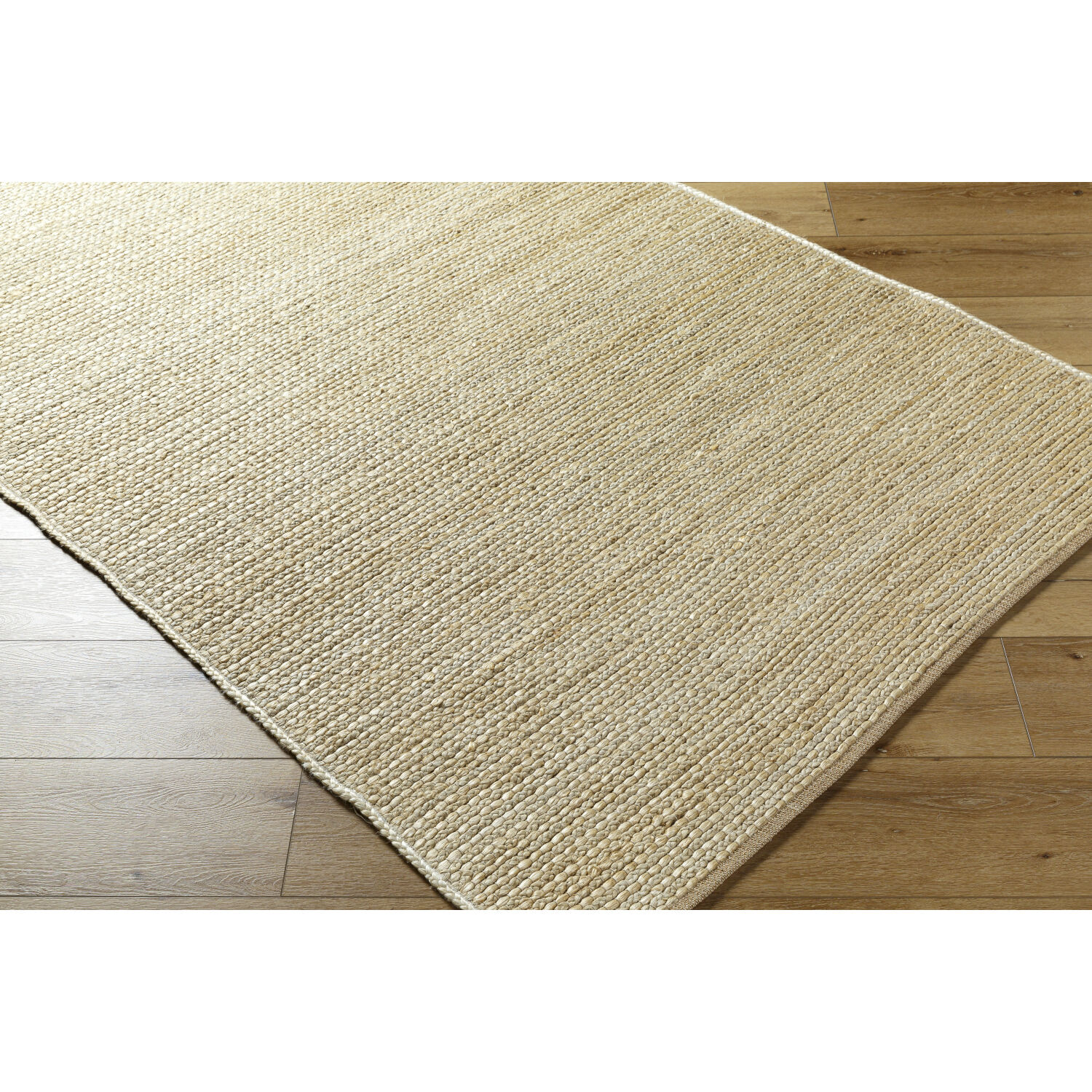 Aria 96 X 60 inch Beige Handmade Rug in 5 x 8