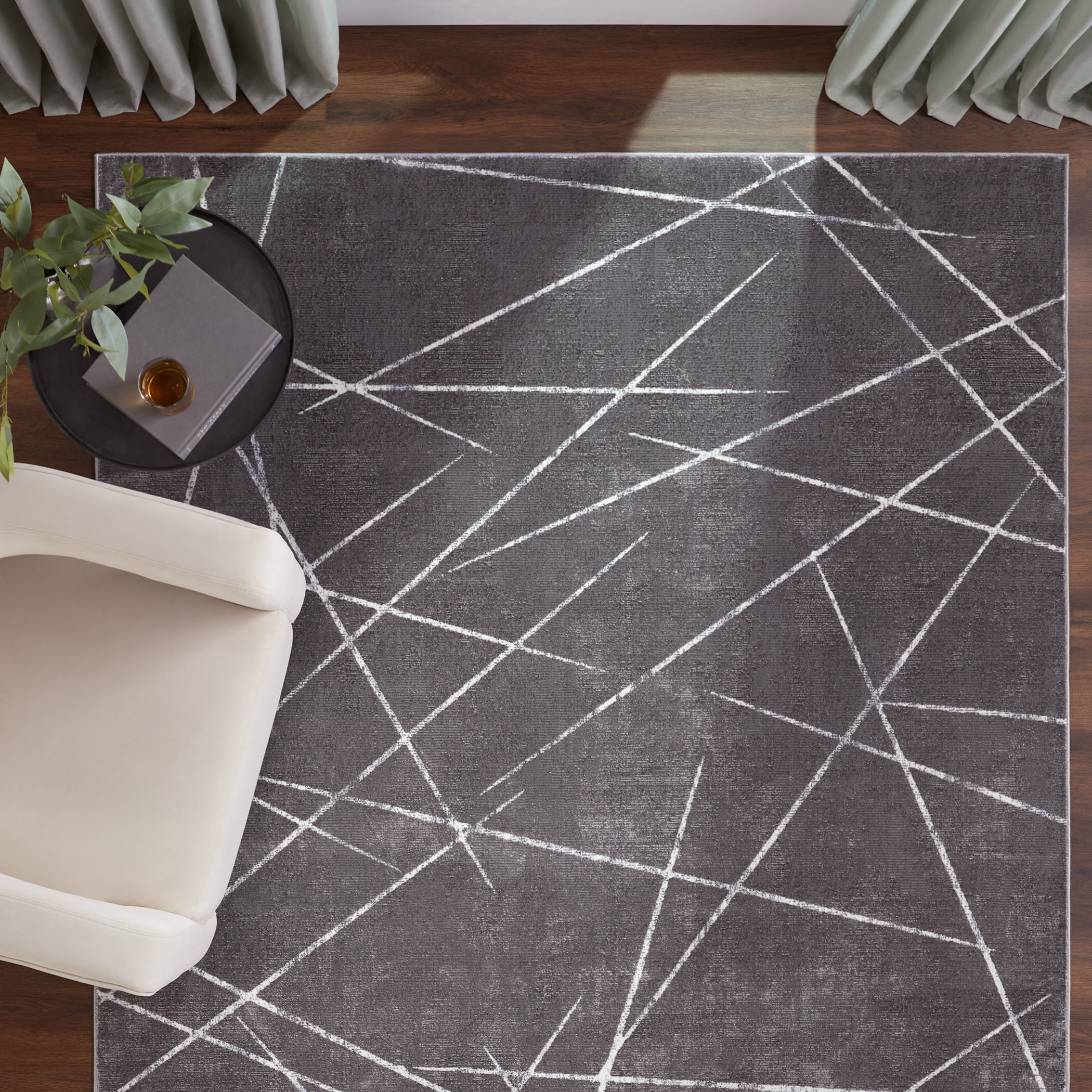 Livenza 158 X 118 inch Dark Grey Rug in 10 x 13