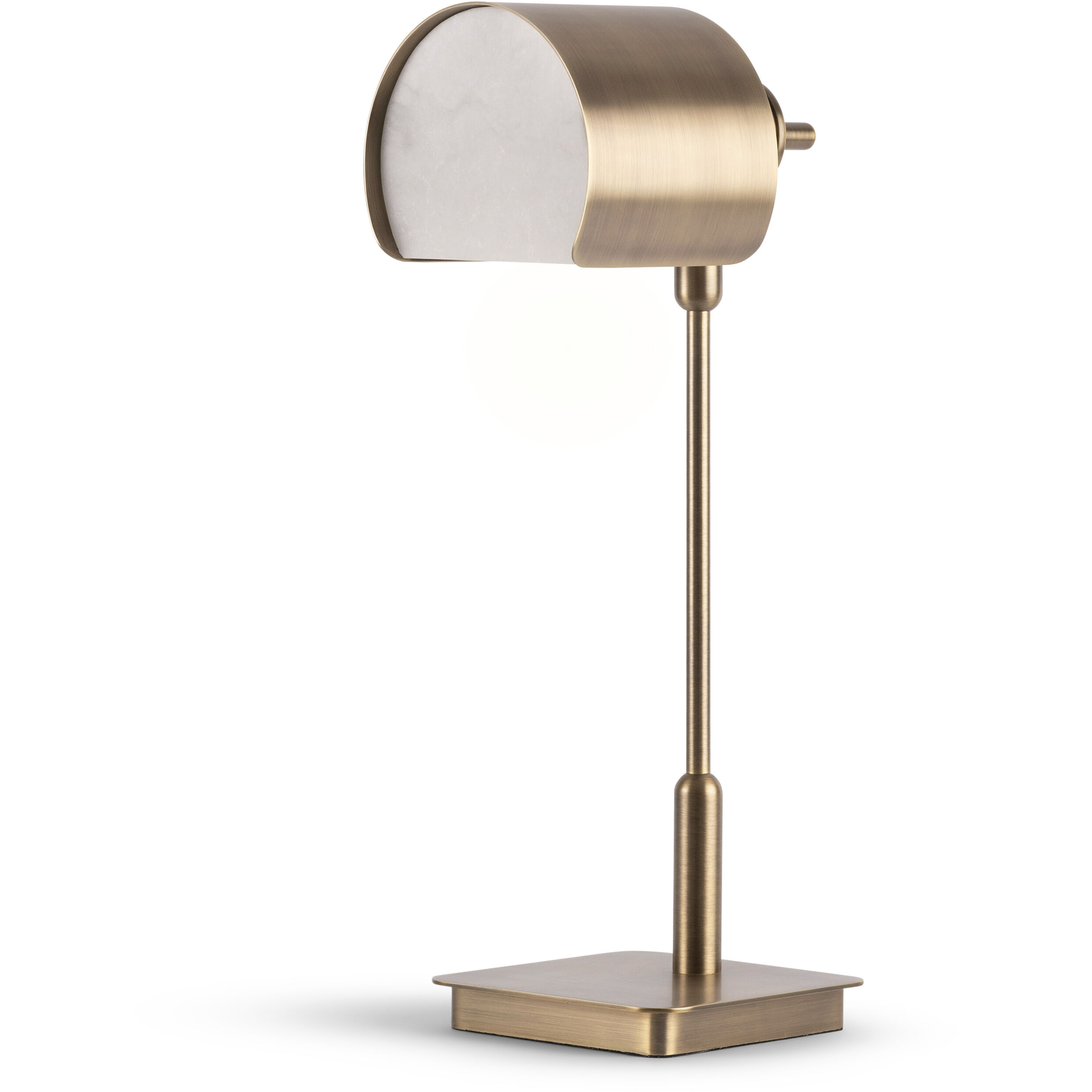 Opal 20 inch 60.00 watt Antique Brass Table Lamp Portable Light