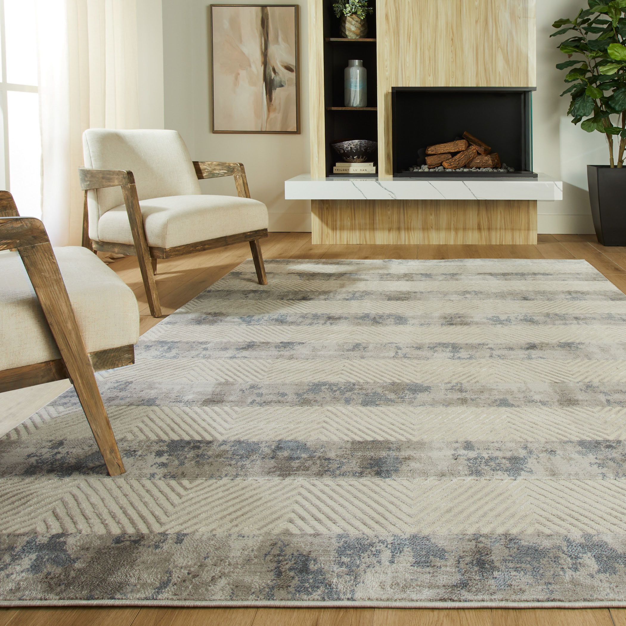 Betsi 130 X 94 inch Mineral Tones Rug in 8 x 11