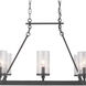 Tralee 8 Light 38 inch Graphite Chandelier Ceiling Light, Design Series
