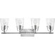 Foster 4 Light 31.75 inch Chrome Vanity Light Wall Light