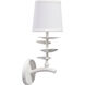 Petal 1 Light 6 inch White Wall Sconce Wall Light