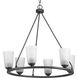 Debut 6 Light 28 inch Graphite Chandelier Ceiling Light, Design Series