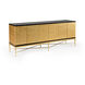 Chelsea House Antique Gold Leaf/Black Sideboard Cabinet