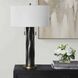 Carmine 29.75 inch 60 watt Dark Bronze and Antique Brass Table Lamp Portable Light