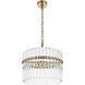 Paulina 3 Light 16 inch Satin Gold Chandelier Ceiling Light