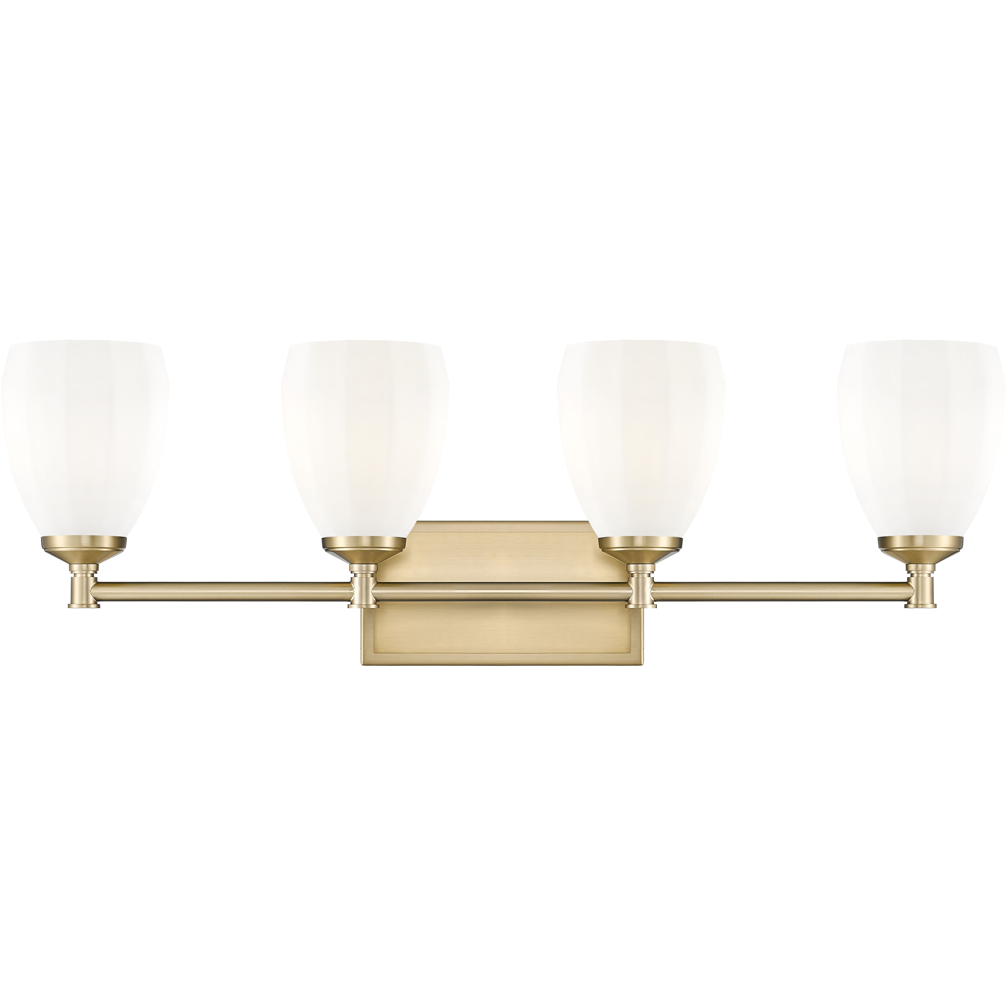 Oren 4 Light 31 inch Modern Gold Bath Vanity Light Wall Light