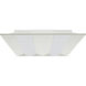 Brentwood LED 24 inch White Troffer Ceiling Light, Double Basket