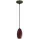 Merlot 1 Light 3.5 inch Oil Rubbed Bronze Pendant Ceiling Light