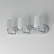 Durham 3 Light 24 inch Polished Chrome Bath Vanity Wall Light