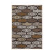 Basilica 90 X 62 inch Brown and Neutral Area Rug, Viscose and Chenille