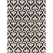 Zuna 132 X 96 inch Black and Neutral Area Rug, Wool