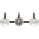 Addison 3 Light 24 inch Black Bathroom Vanity Light Wall Light