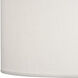 Elena 1 Light 18 inch Painted White Pendant Ceiling Light in Pearl Dupioni