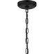 Glenda 3 Light 20 inch Flat Black Chandelier Ceiling Light
