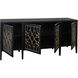 Cameron 72 X 20 inch Black and Gold Sideboard