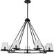 Valentine 40 inch Black Chandelier Ceiling Light