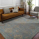 Smyrna 120 X 96 inch Light Blue Rug in 8 x 10, Rectangle