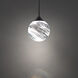 Quest LED 7.13 inch Black Mini Pendant Ceiling Light, Beyond