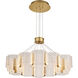 Kenzo LED 34.25 inch Polished Anodized Bronze Chandelier Ceiling Light