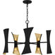 Myla 10 Light 27.25 inch Matte Black Chandelier Ceiling Light