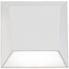 Atlantis LED 6 inch White Outdoor Wall Light in 4000K, dweLED