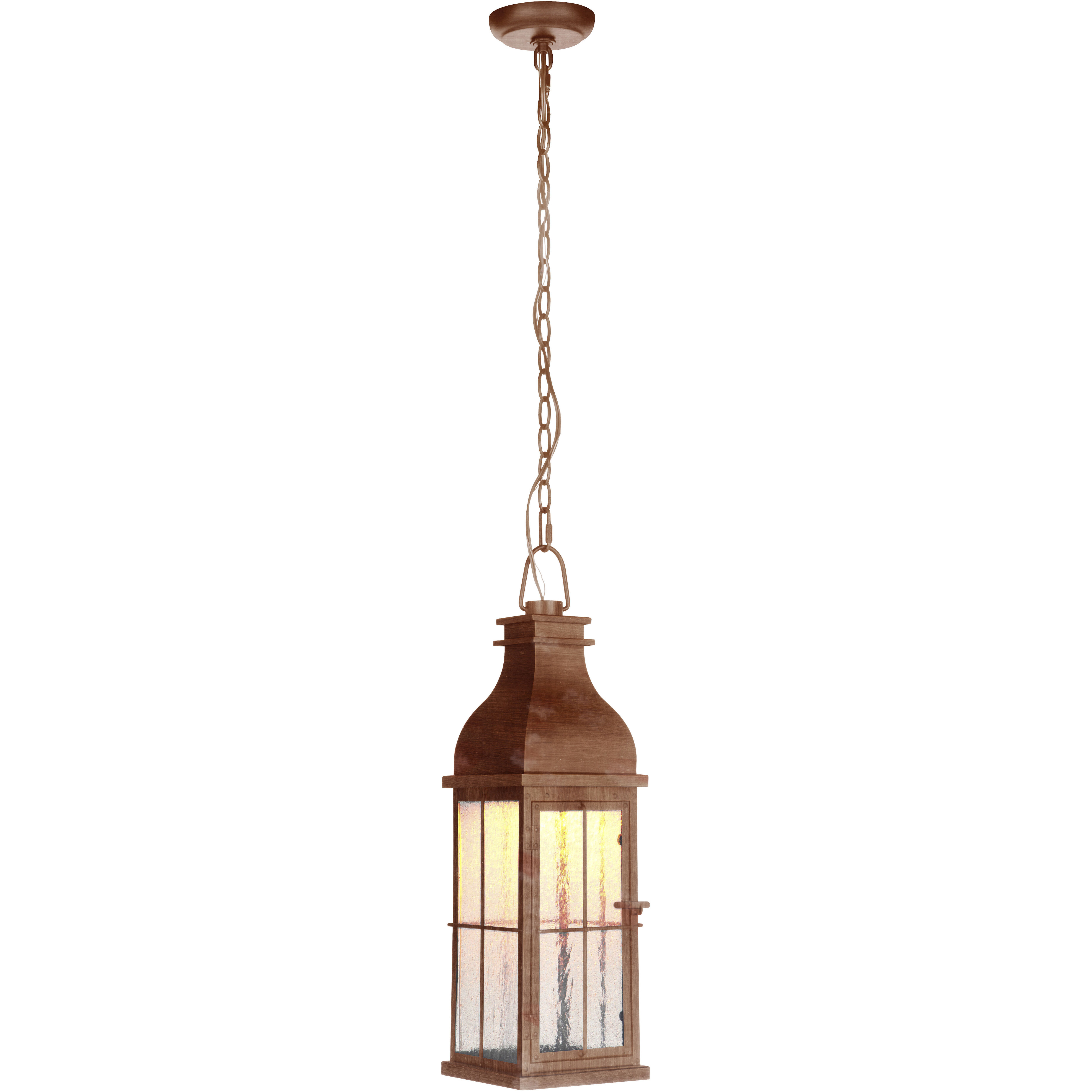 Vincent LED 7 inch Weathered Copper Outdoor Pendant, Medium