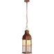 Vincent LED 7 inch Weathered Copper Outdoor Pendant, Medium
