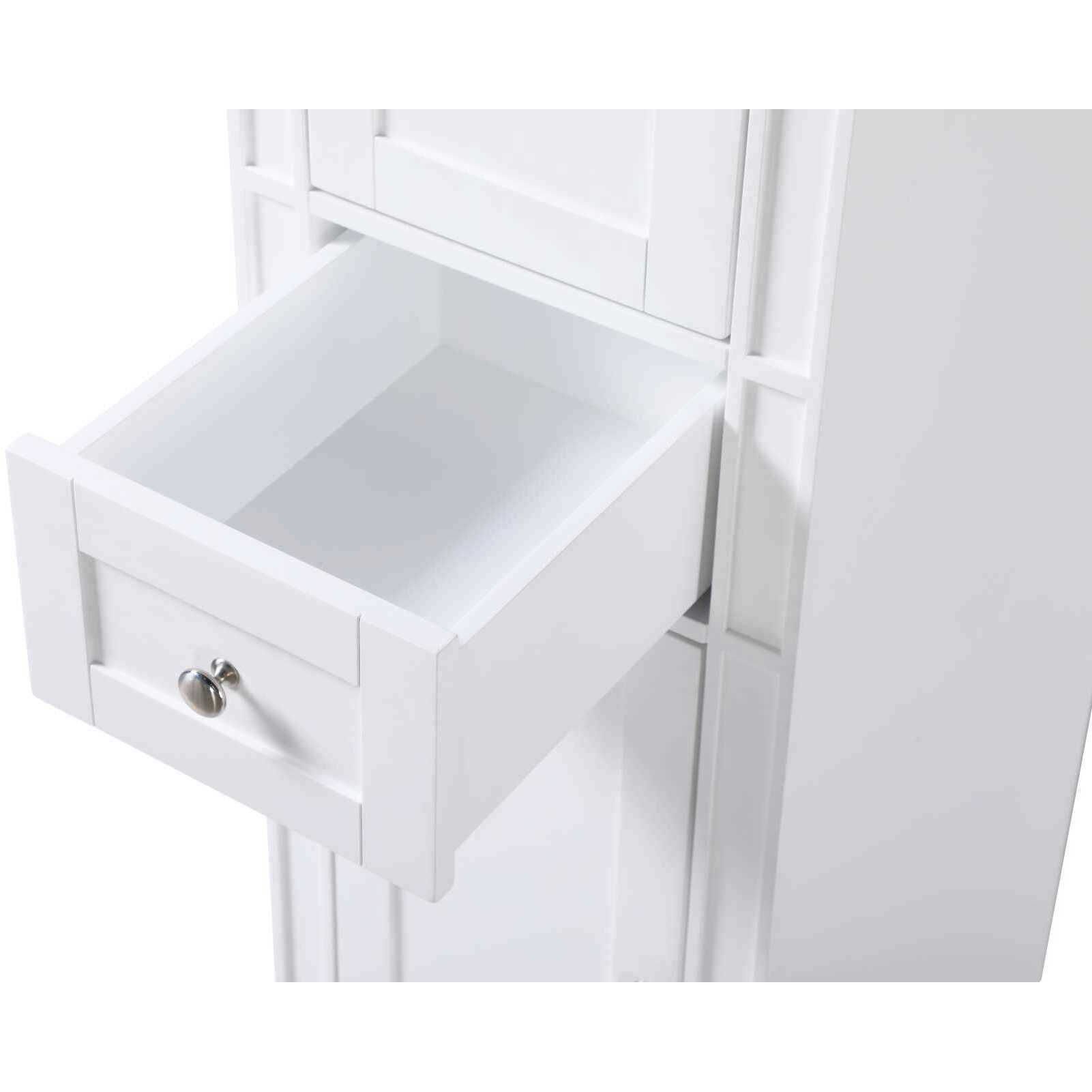 Park Avenue White Bathroom Storage Cabinet