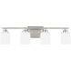 Vinton 4 Light 29 inch Brushed Nickel Wall Bath Fixture Wall Light