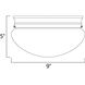 Essentials - 588x 2 Light 9 inch White Flush Mount Ceiling Light