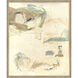 Finding Peace I White and Green and Brown Framed Art, The Studio