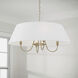 Julia 4 Light 28.5 inch Matte Brass Pendant Ceiling Light